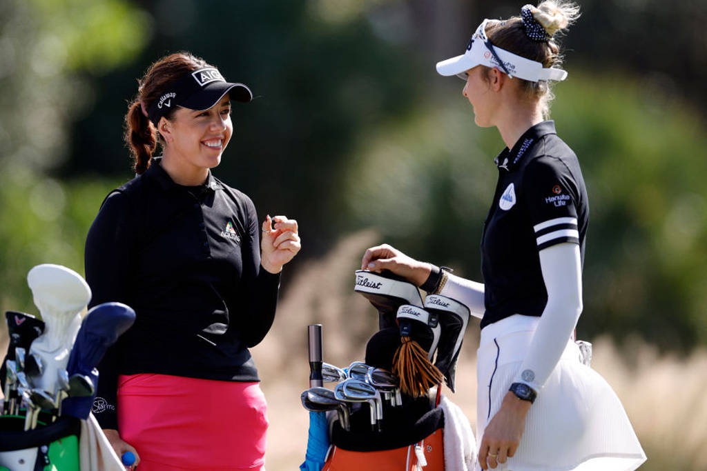 (l-r) Georgia Hall and Nelly Korda